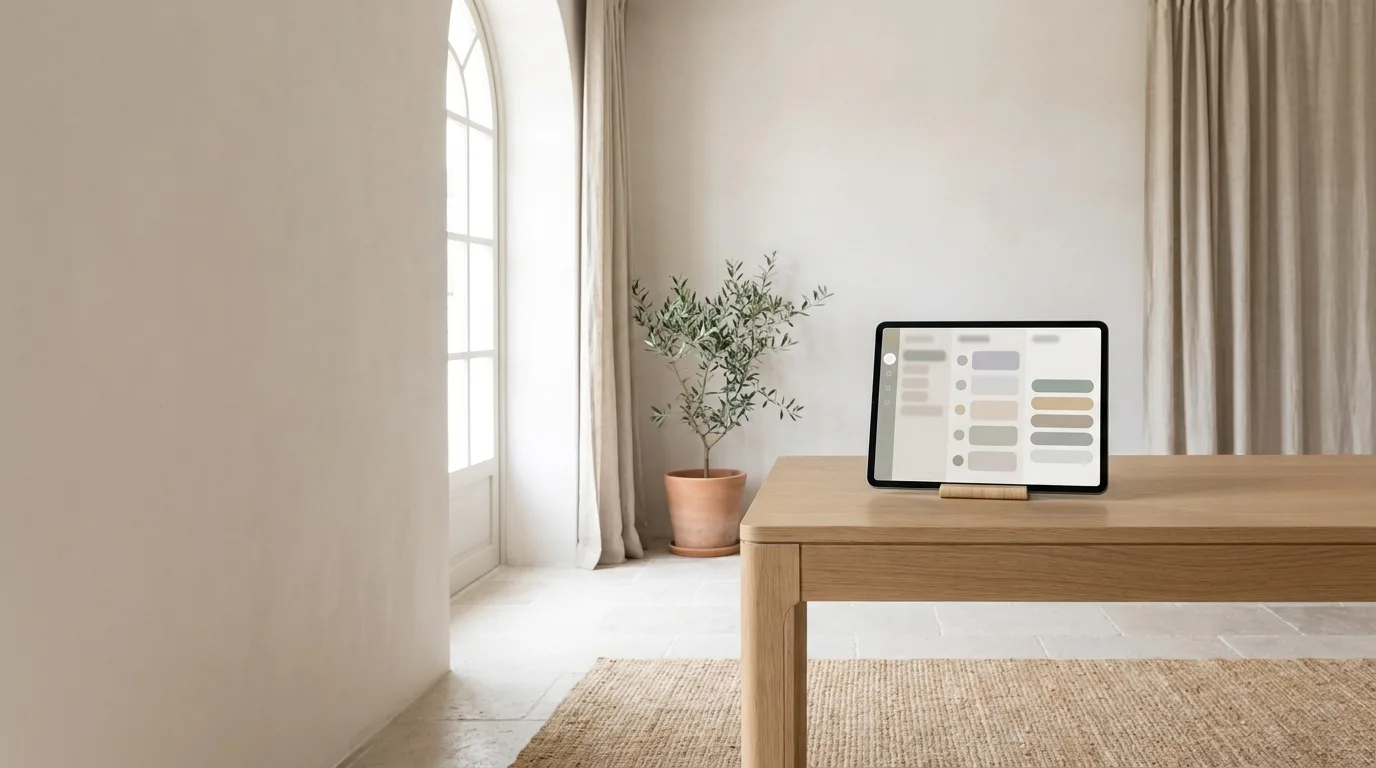 Mockup di esempio di un CRM per studi medici: l'elenco dei contatti con lo stato e l'ora di arrivo di ogni richiesta